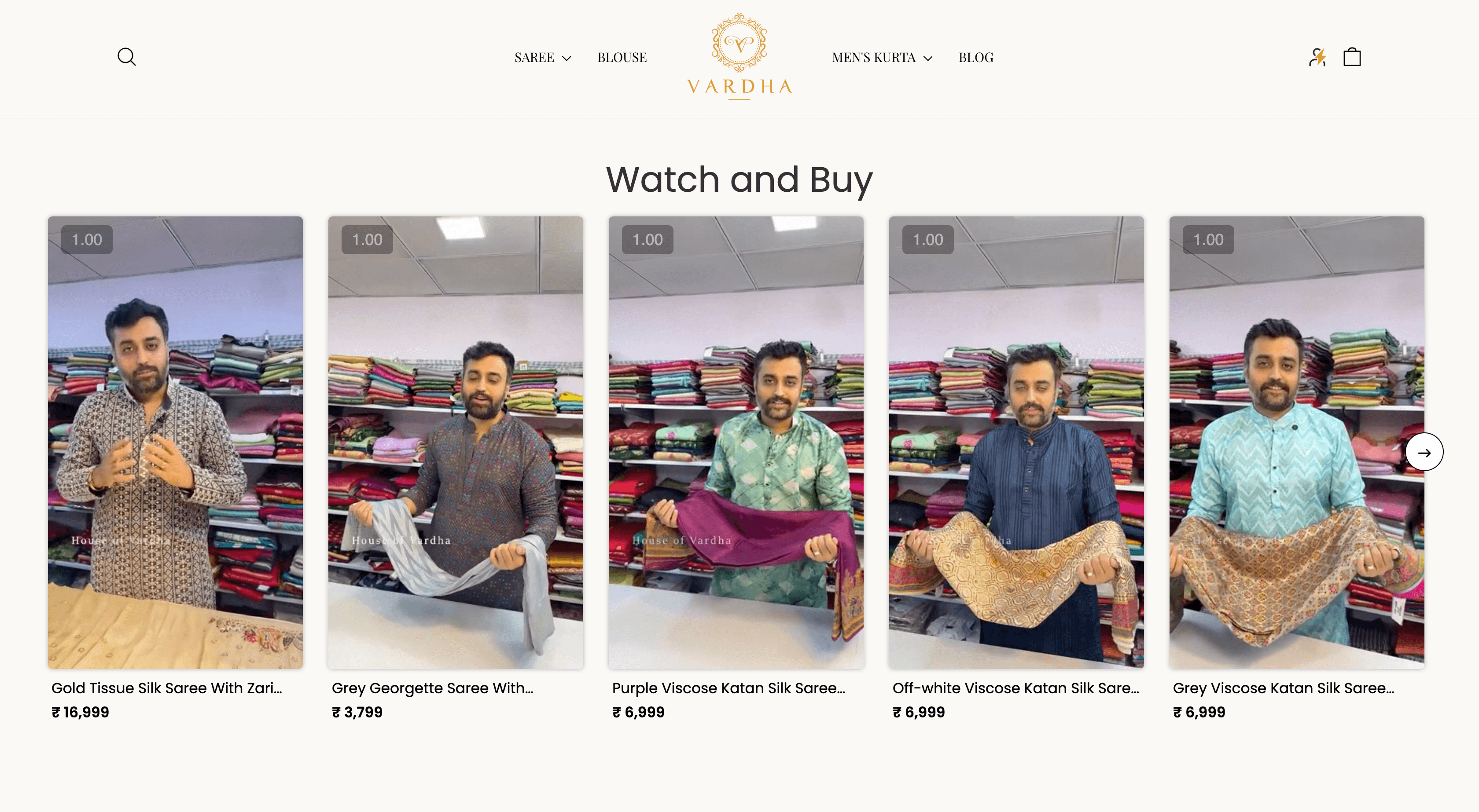 House of Vardha: Online Ethnic Fashion Store for Sarees & Indian Wear — Screenshot 4