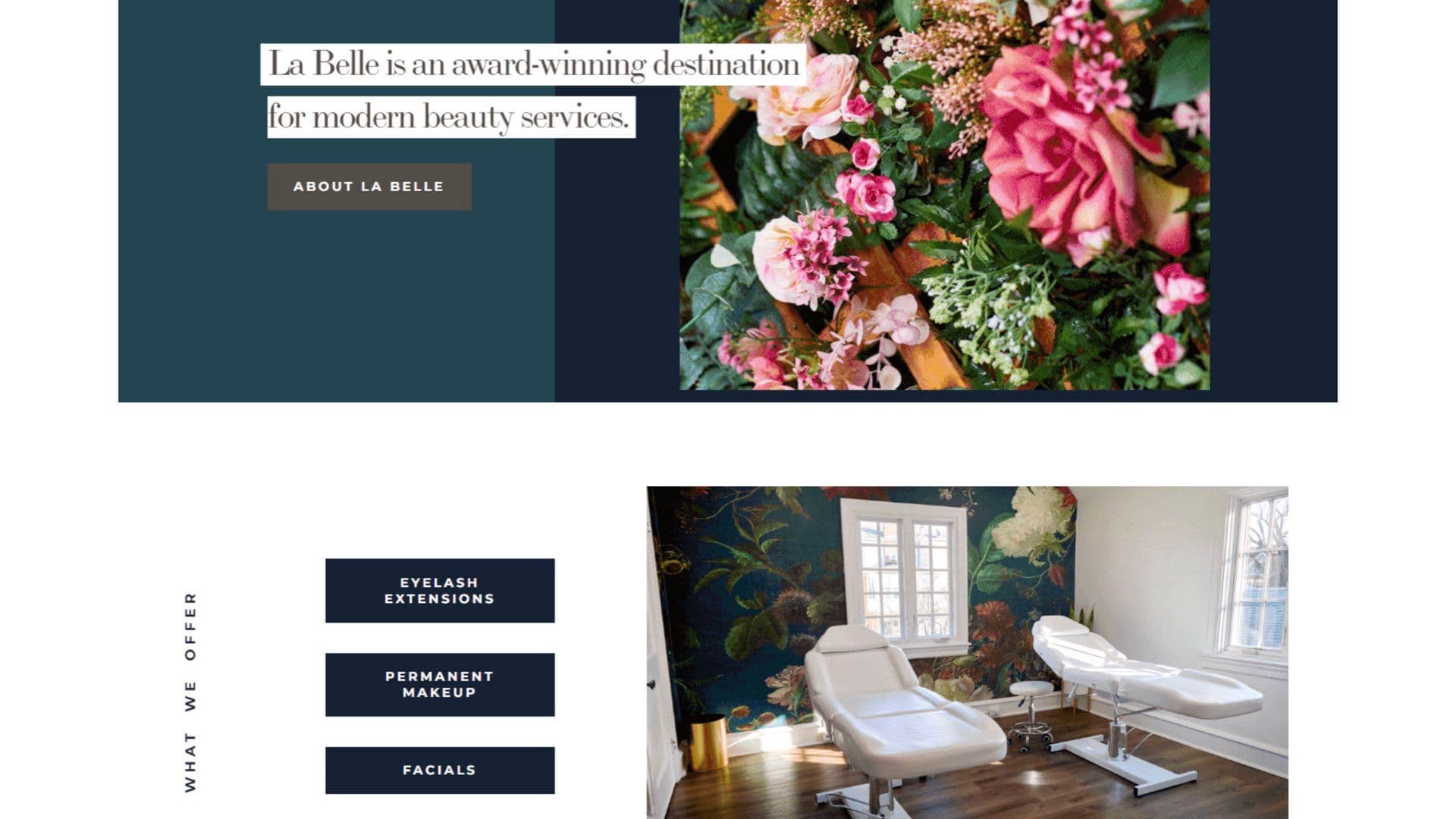 La Belle Studio: Beauty Studio Website with Appointments & Online Shop 2