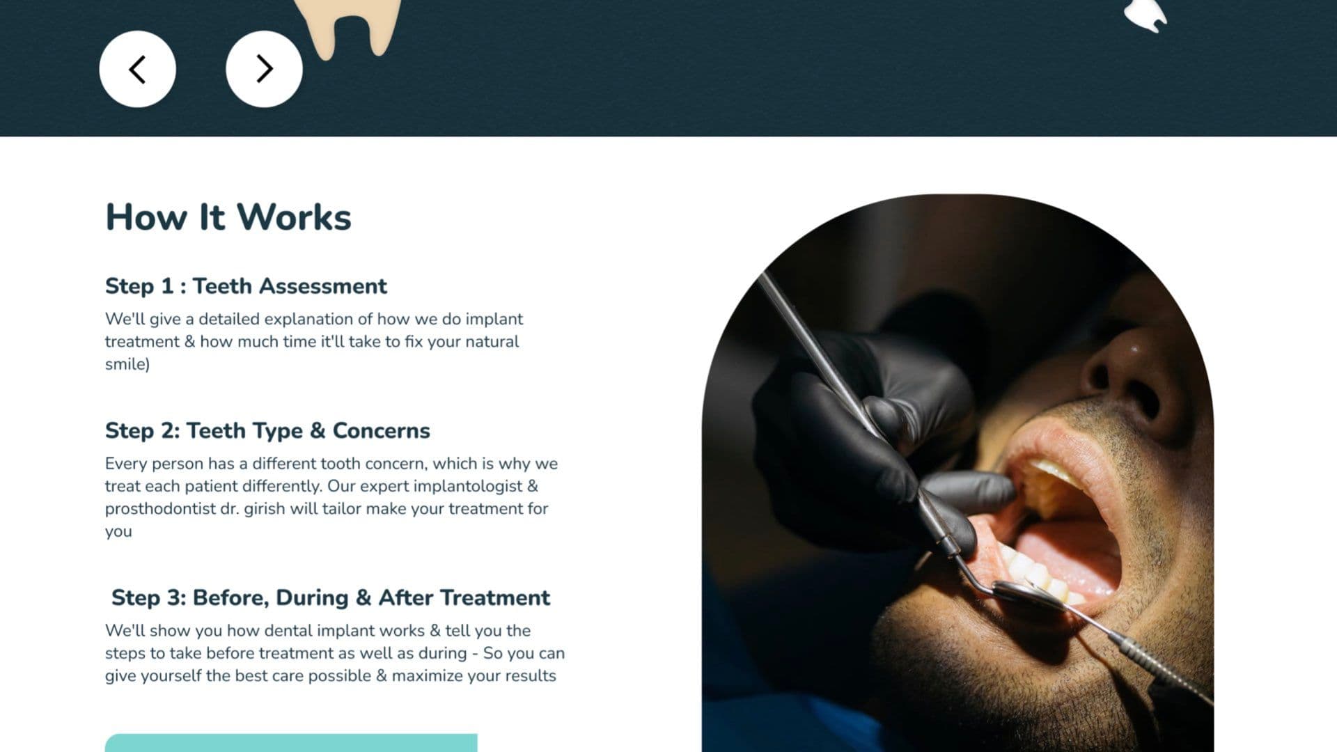 Smile: Modern Website for Dental Care & Appointment Booking — Screenshot 3
