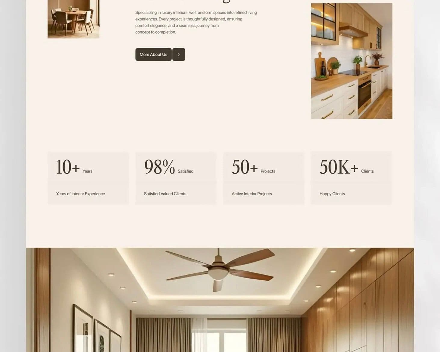 Eloria – Luxury Interior Design Website — Screenshot 2