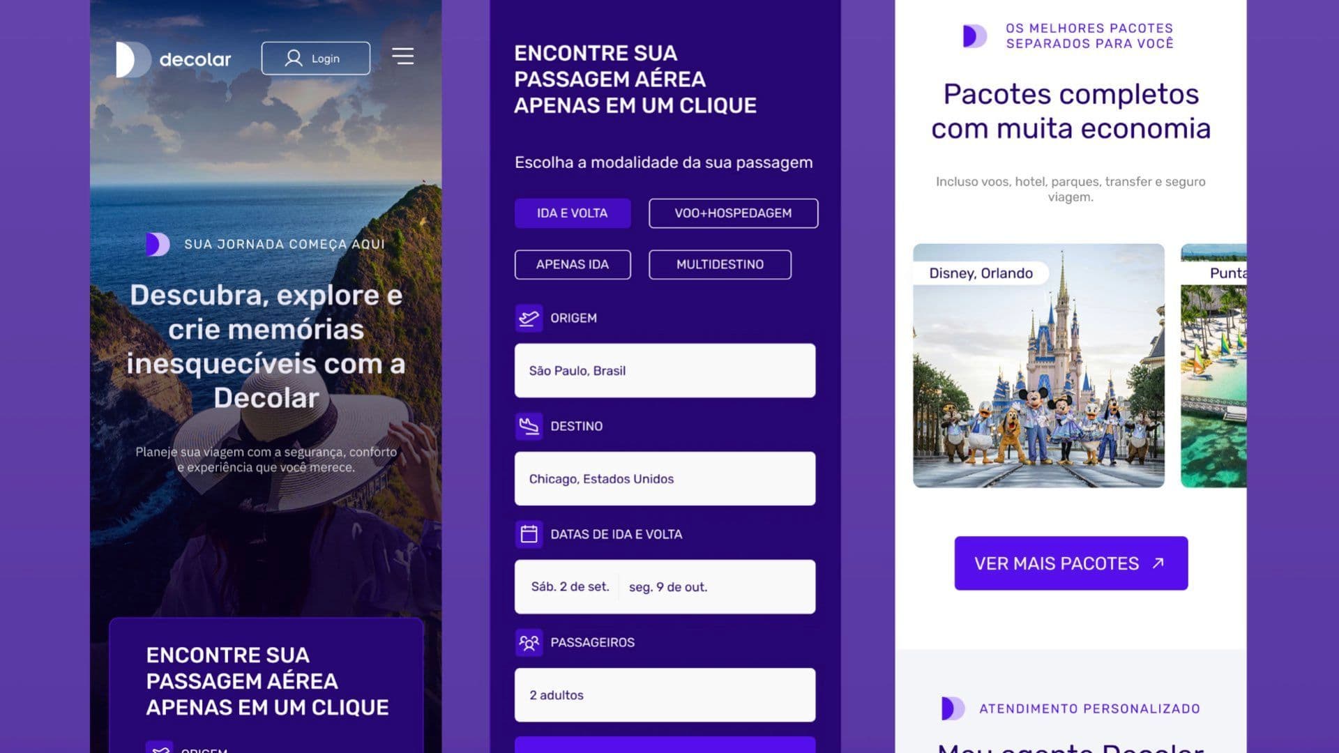 Decolar: Travel Booking Website & WebApp with Smart Search Suggestions Mobile app
