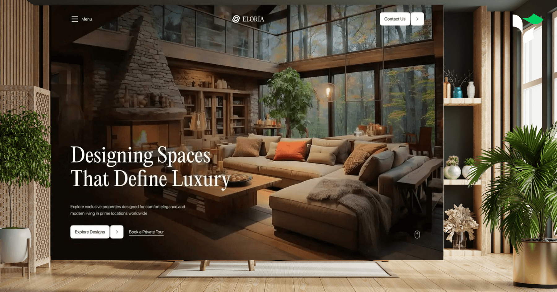 Eloria – Luxury Interior Design Website