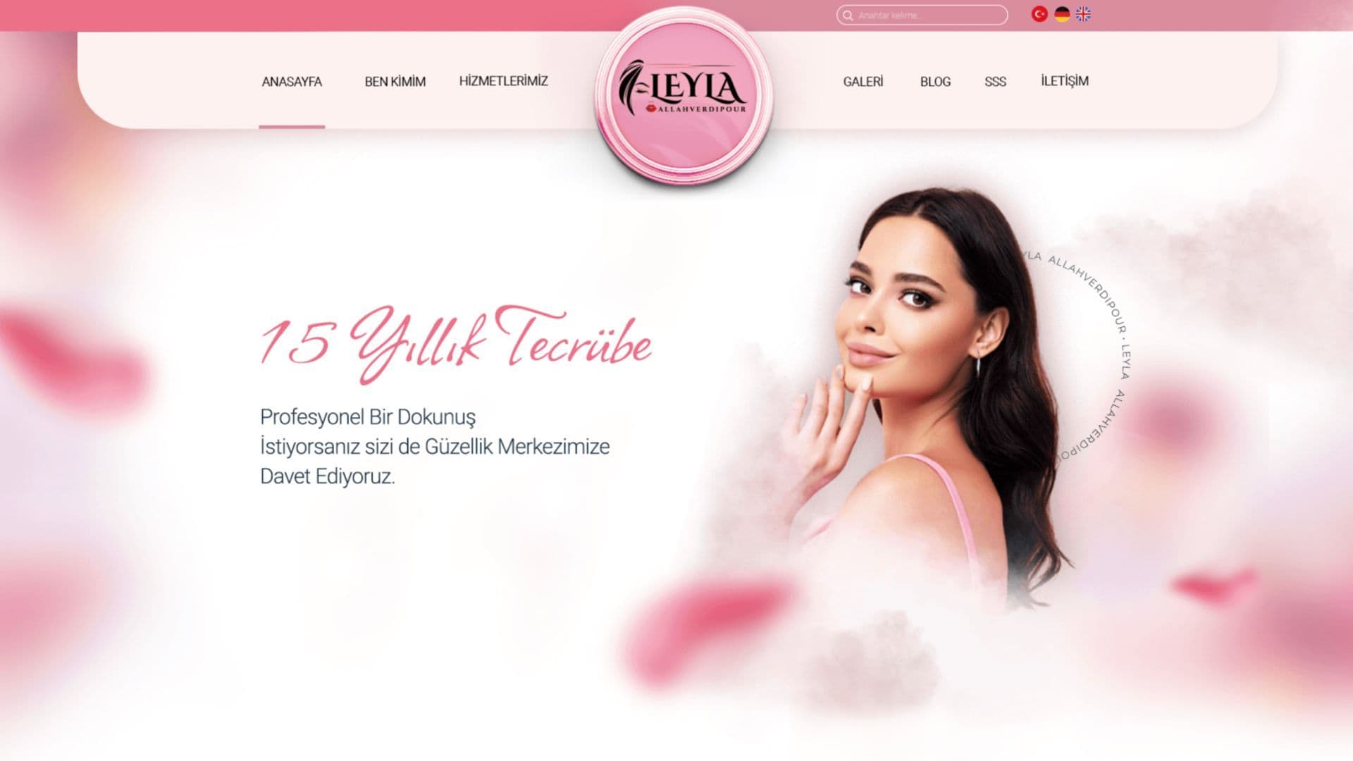 Leyla: Luxury Beauty Products & In-Store Service Booking Website 1