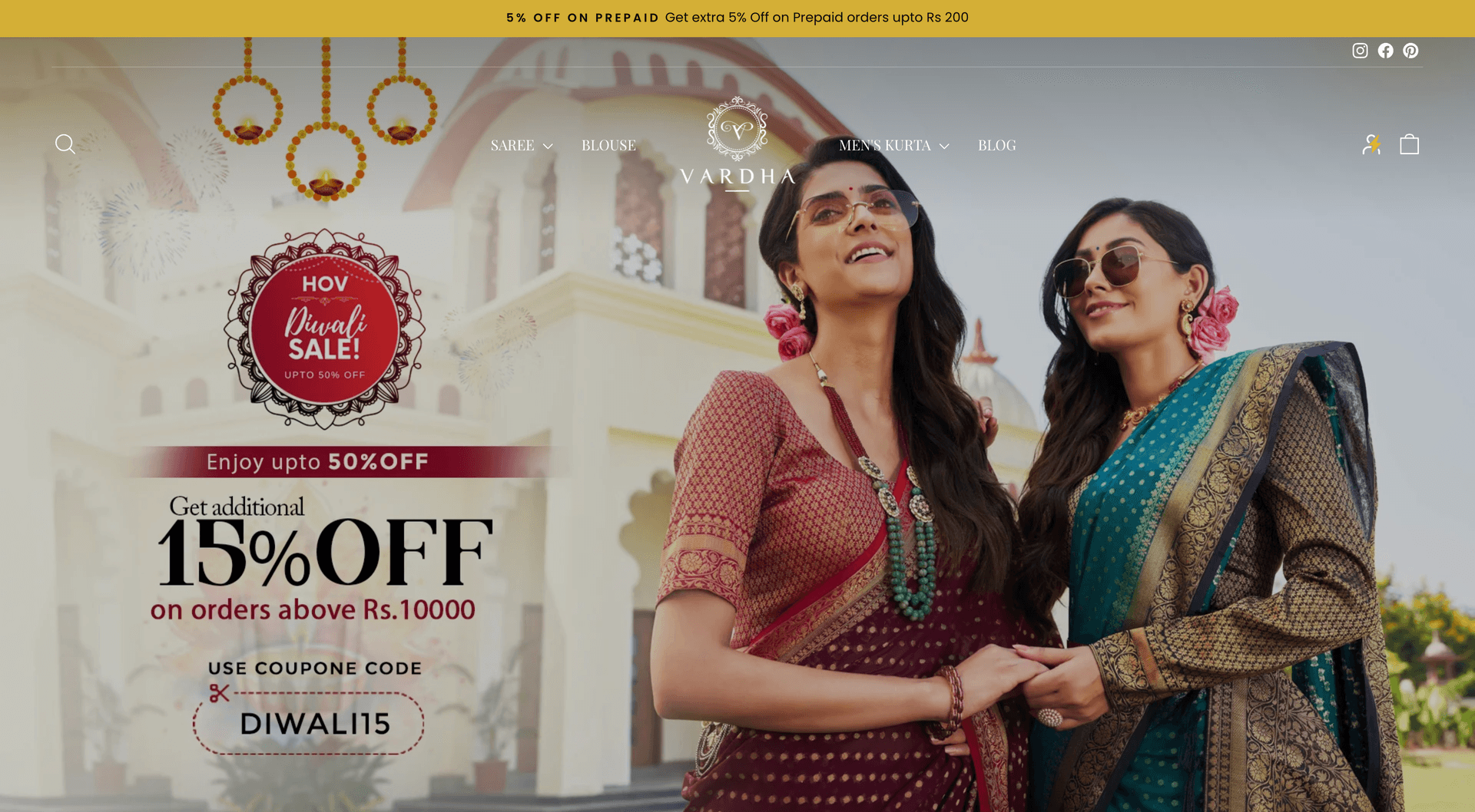 House of Vardha: Online Ethnic Fashion Store for Sarees & Indian Wear Hero