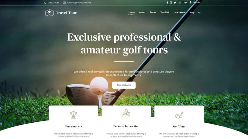 Travel Tour: Golf Match Hosting Platform with Live Scoreboard