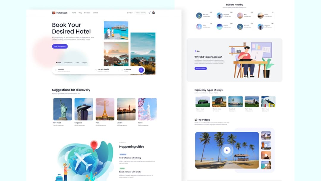 Hotel Book: Hotel & Custom Tour Booking Platform with Travel Add-ons
