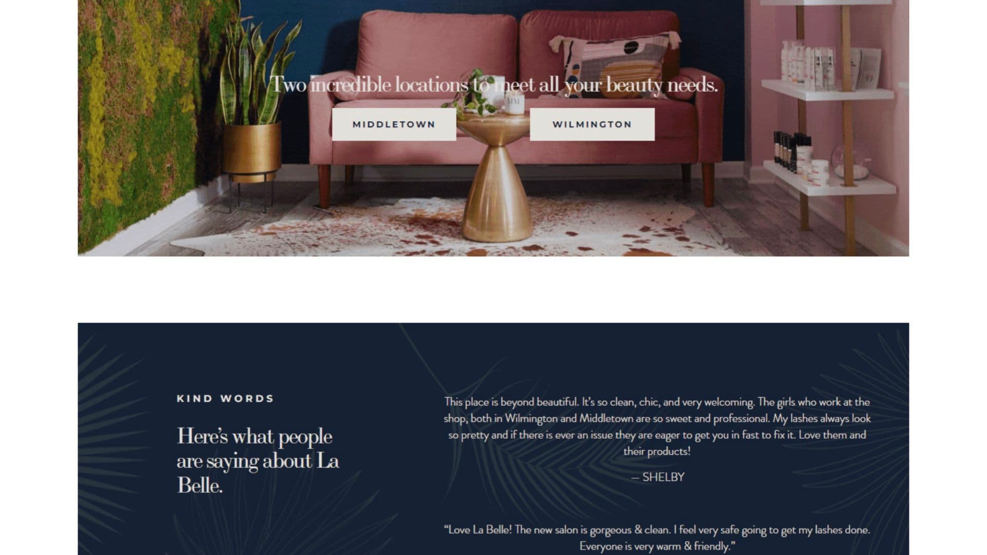 La Belle Studio: Beauty Studio Website with Appointments & Online Shop — Screenshot 3