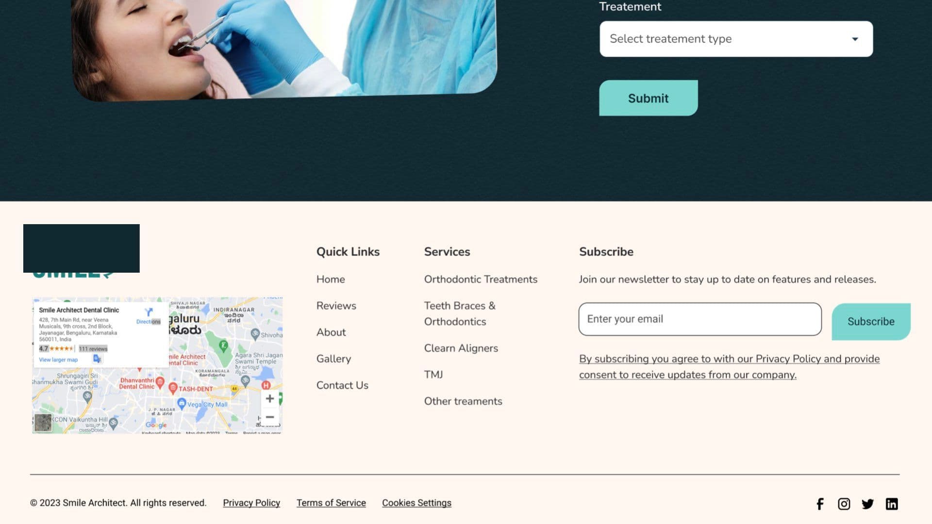 Smile: Modern Website for Dental Care & Appointment Booking 5