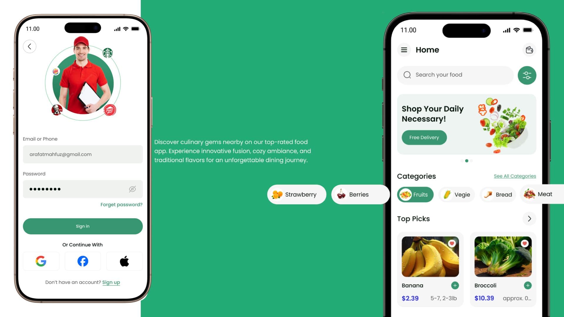 Peapod: Fresh Grocery & Fast Food Delivery Mobile App — Screenshot 1