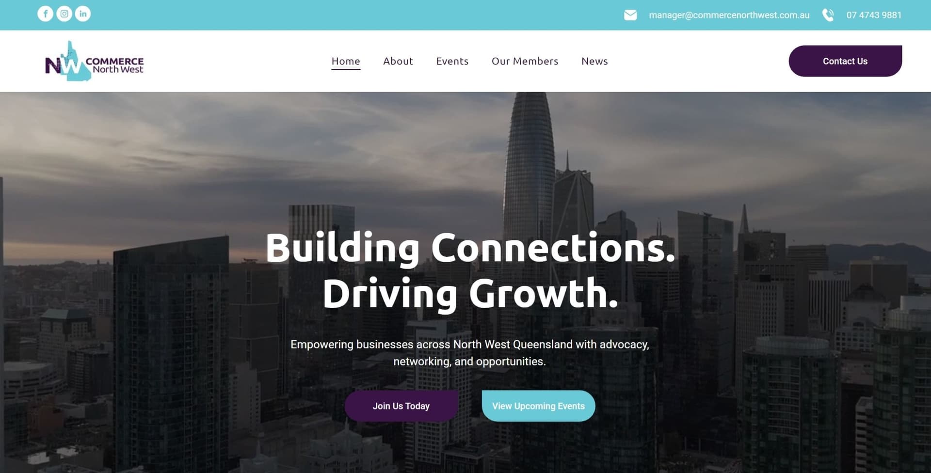 CommerceNorthWest – Regional Business Association Website for North West Queensland