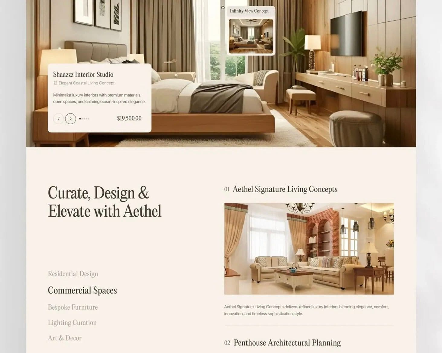 Eloria – Luxury Interior Design Website — Screenshot 3